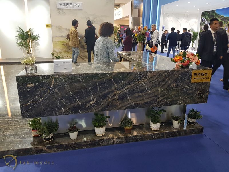 Камень в интерьере на выставке Xiamen Stone Fair 2018