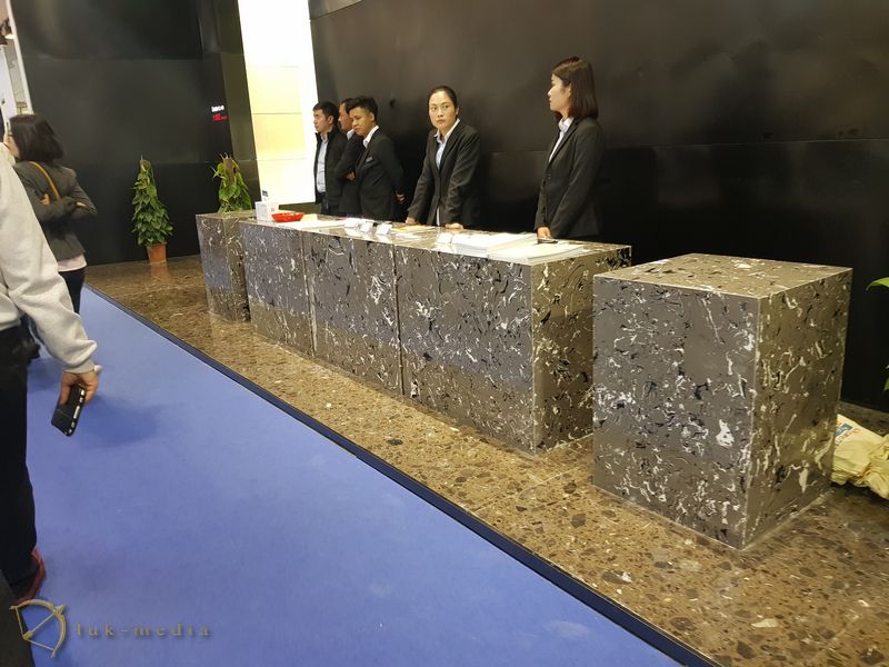 Камень в интерьере на выставке Xiamen Stone Fair 2018
