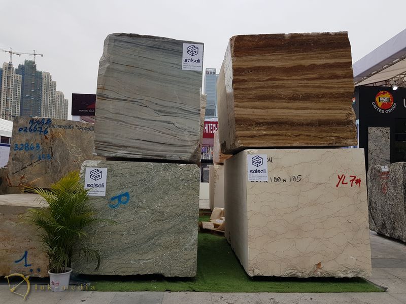 Каменныеблоки на выставе в Сямыне 2018