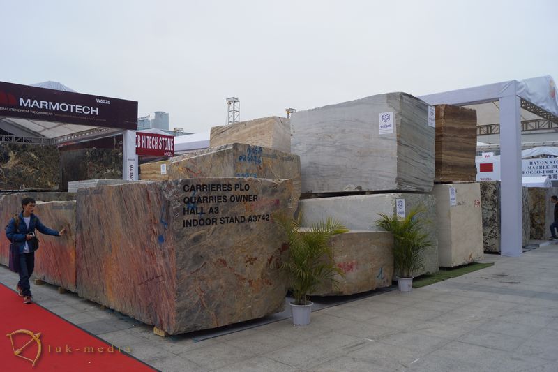Каменныеблоки на выставе в Сямыне 2018